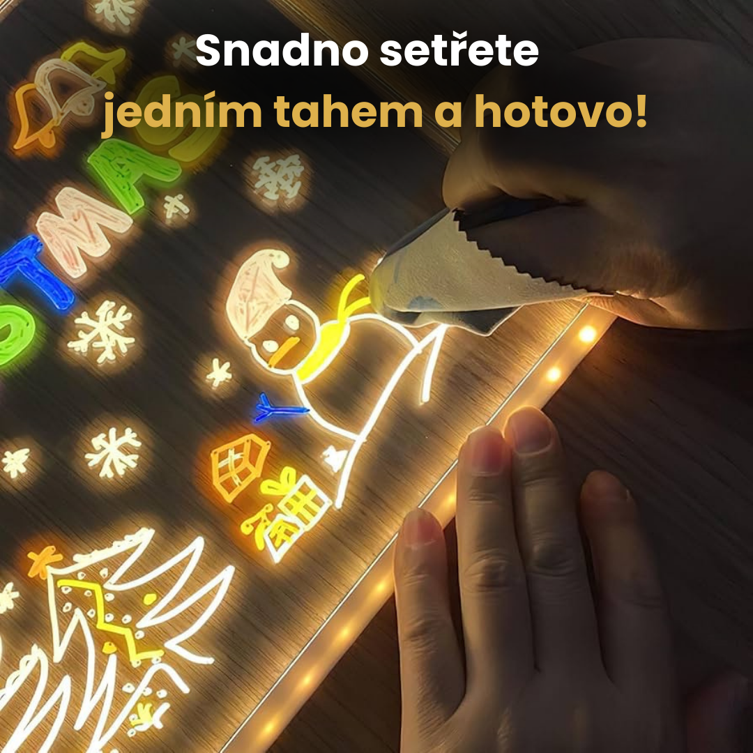 Svíticí kreslicí tabulka