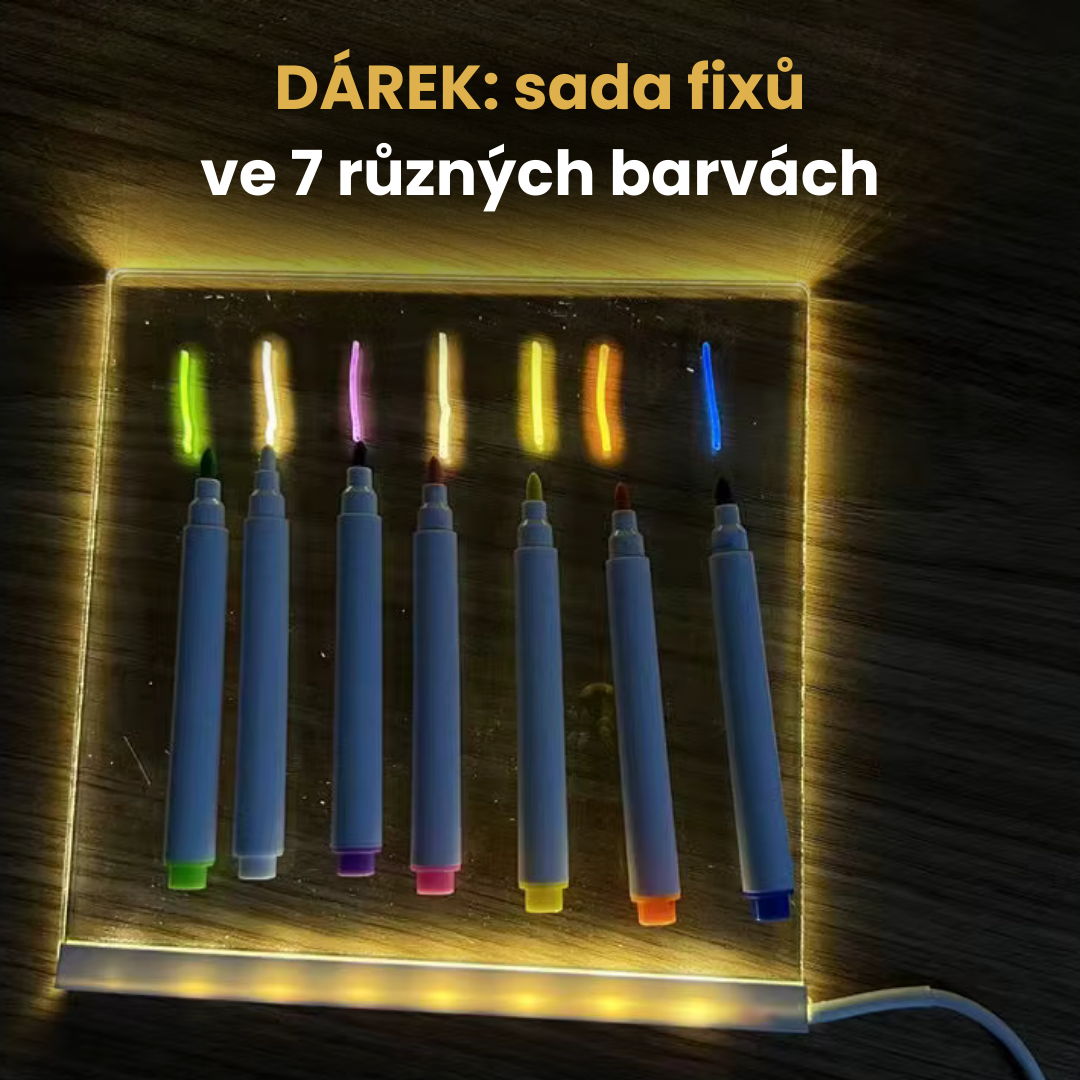 Svíticí kreslicí tabulka