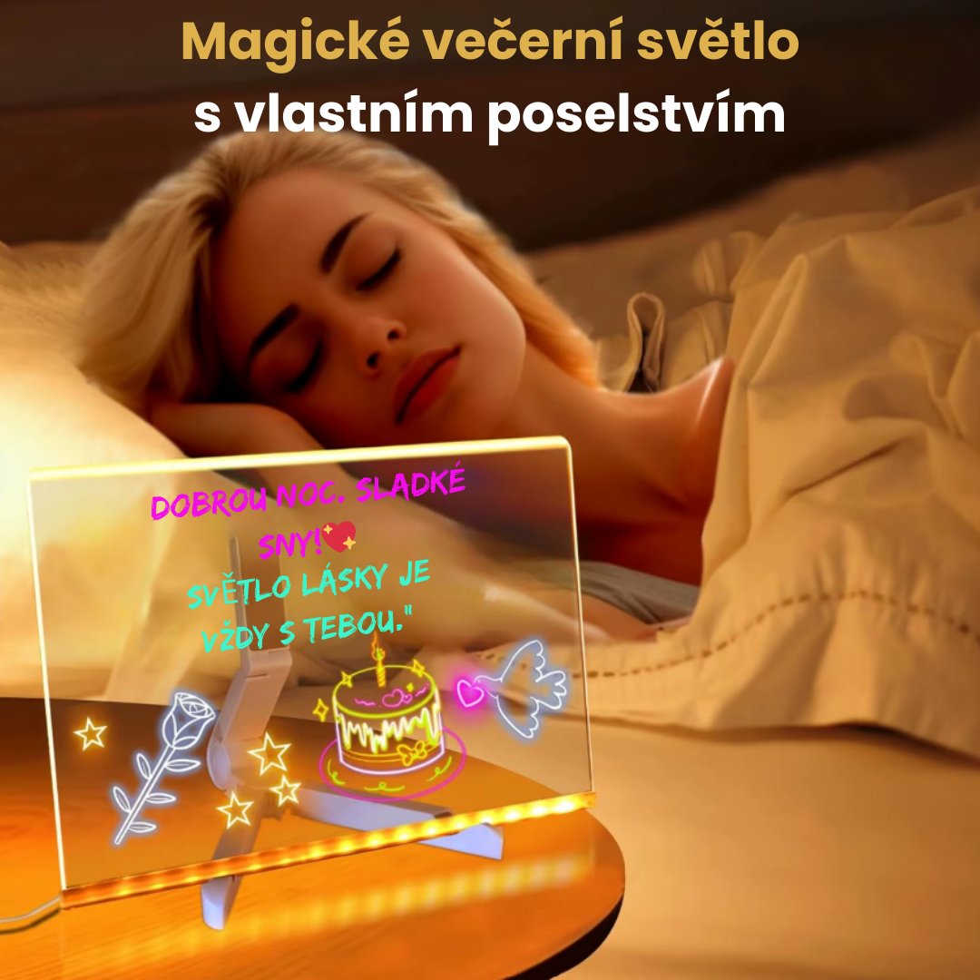 Svíticí kreslicí tabulka