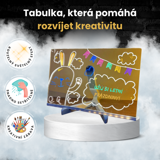 Svíticí kreslicí tabulka